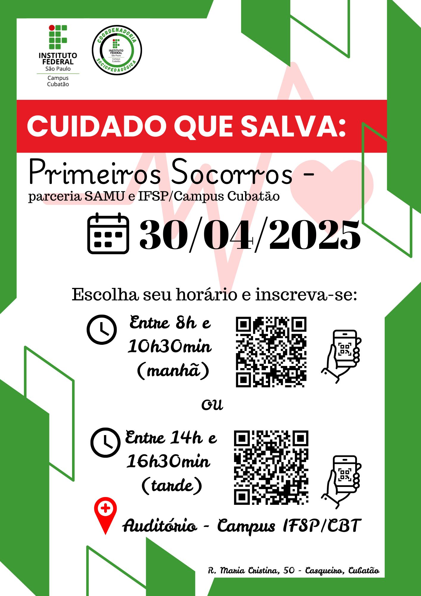 Cartaz Primeiros Socorros