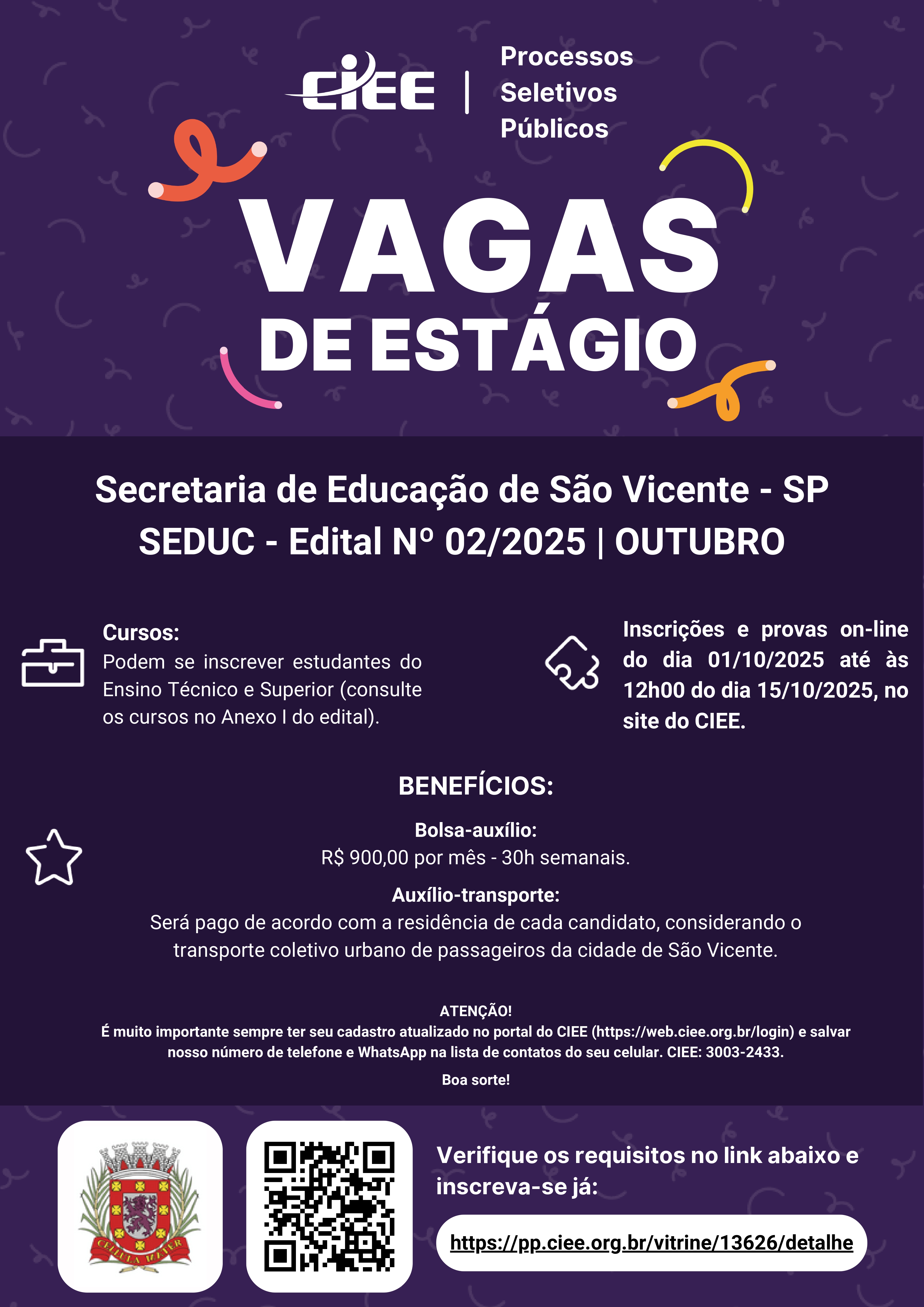 Cartaz Secretaria de Educação de São Vicente SEDUC 1 page 0001