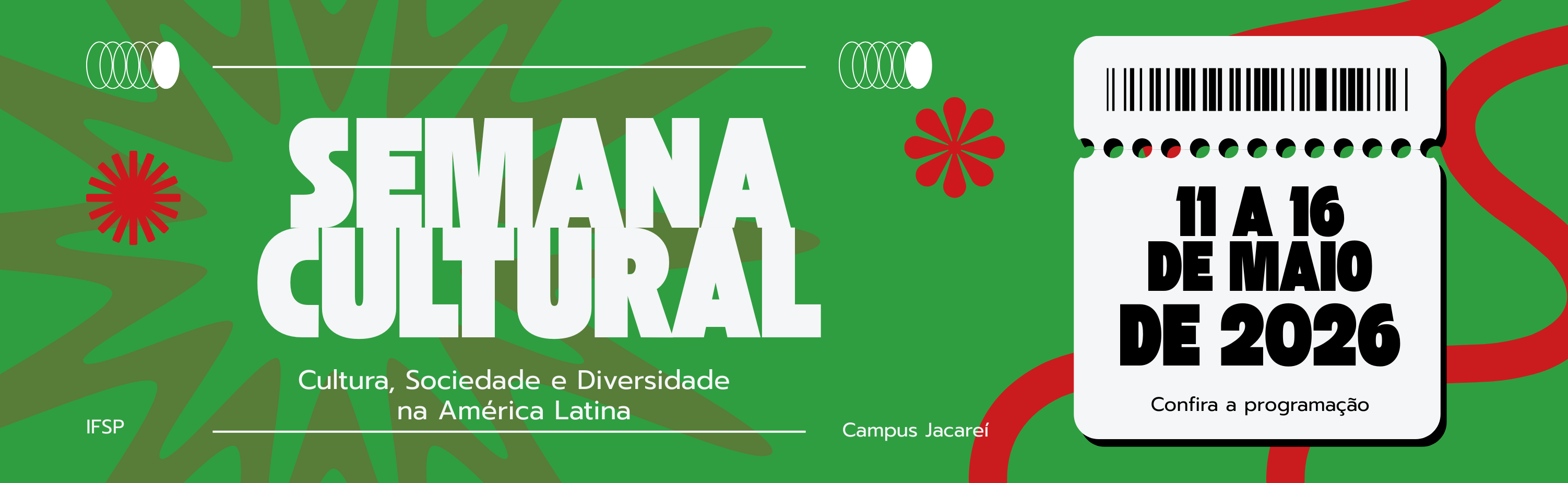 Semana Cultural 2026 - Confira a Programação e faça sua Inscrição